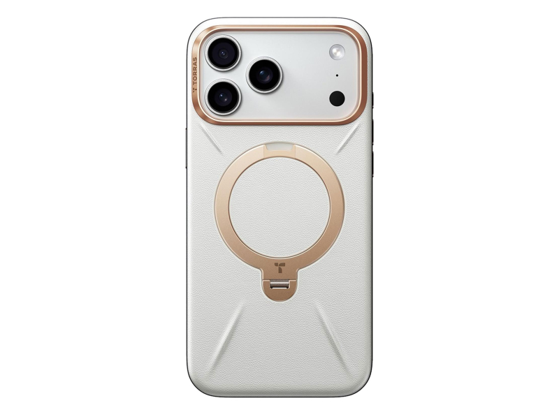 TORRAS QPRO Leather für iPhone 17 Pro (Perlgrau)