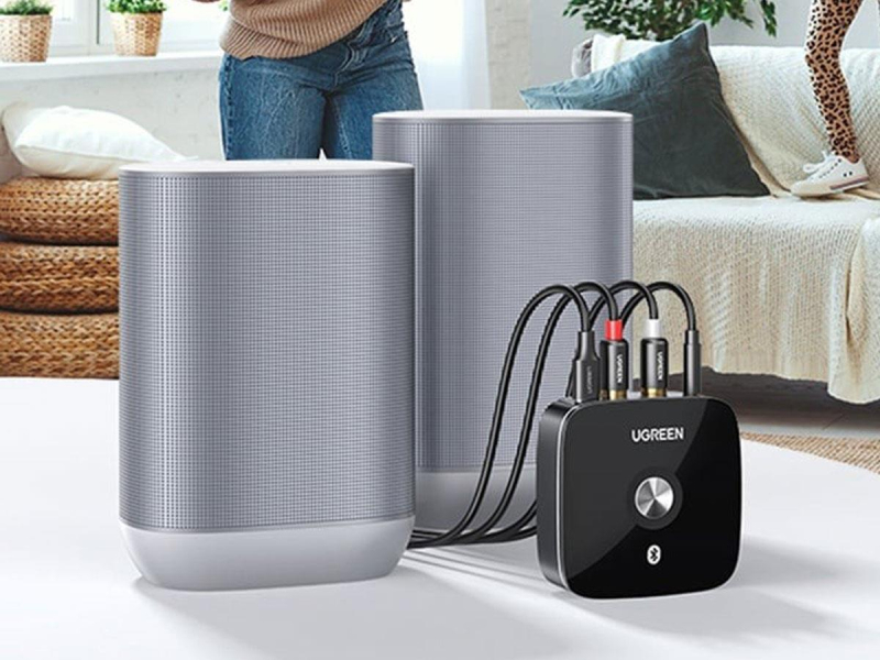 UGREEN Bluetooth-Musikempfänger 5.1 aptX 2 x RCA / 3,5mm Klinke