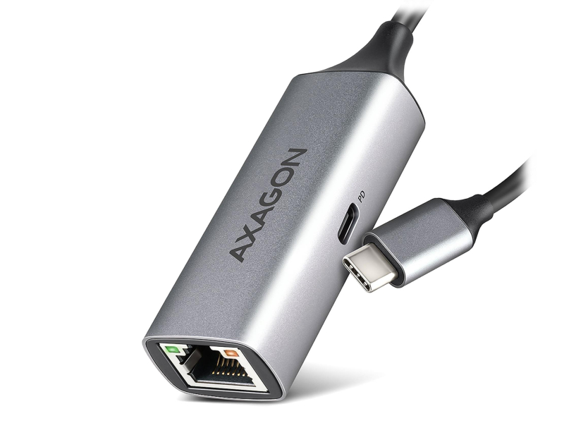 Axagon ADE-TXPD USB-C Gigabit-Ethernet-Adapter mit PD 100W