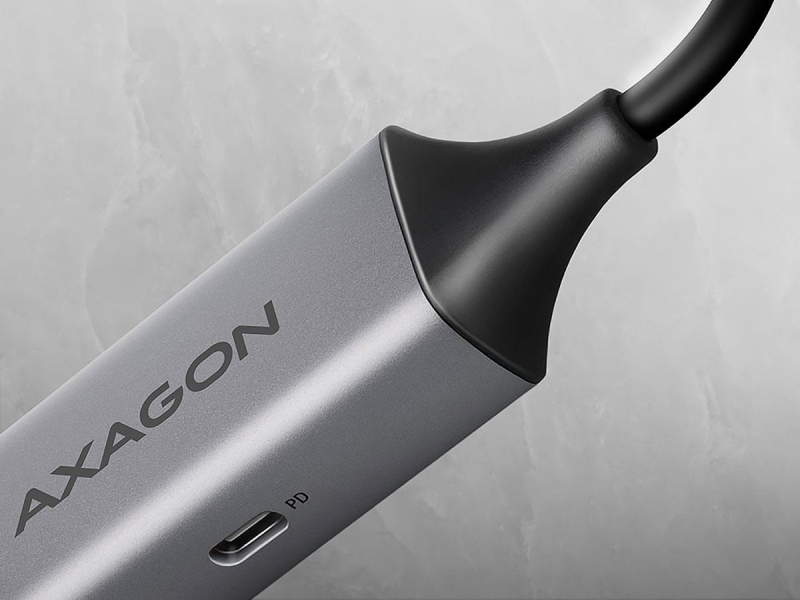 Axagon ADE-TXPD USB-C Gigabit-Ethernet-Adapter mit PD 100W