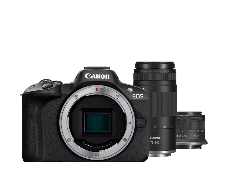 Canon EOS R50 + RF-S 18-45mm + RF 75-300mm
