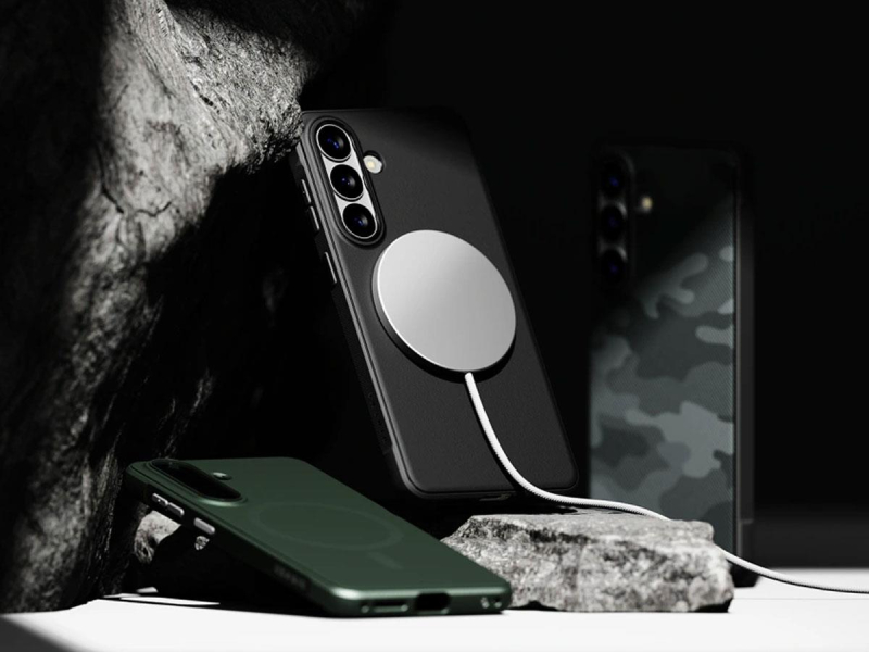 Ringke Onyx Magnetisches MagSafe Galaxy S26 Ultra Camo Schwarz