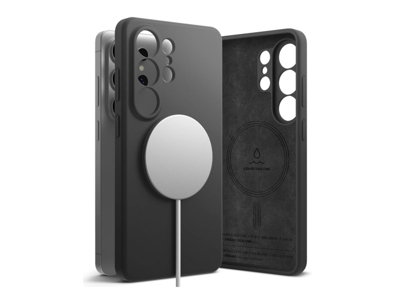 Ringke Silikon Magnet Magsafe Galaxy S26 Ultra Schwarz