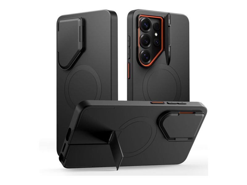 Tech-Protect Kevlar Aura Magsafe Galaxy S26 Ultra Schwarz/Orange