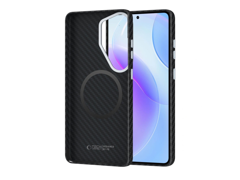 Tech-Protect Ion Carbon Magsafe Galaxy S26 Ultra Schwarz/Silber