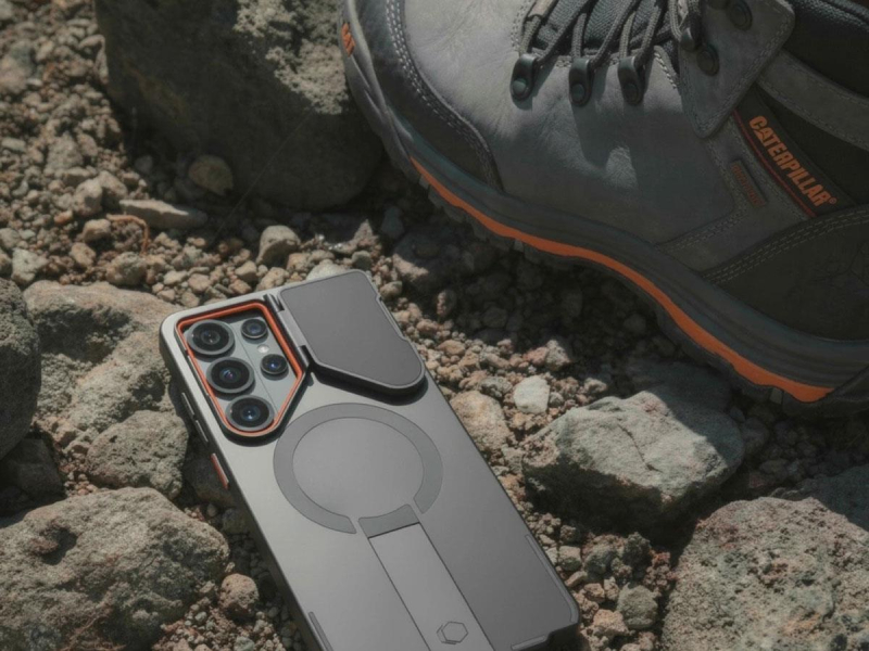 Tech-Protect Kevlar Aura Magsafe Galaxy S26 Schwarz/Orange