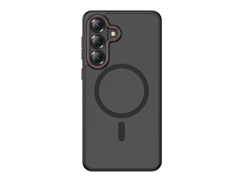 Tech-Protect Magcam Magsafe Galaxy S26 Matteschwarz/Rot