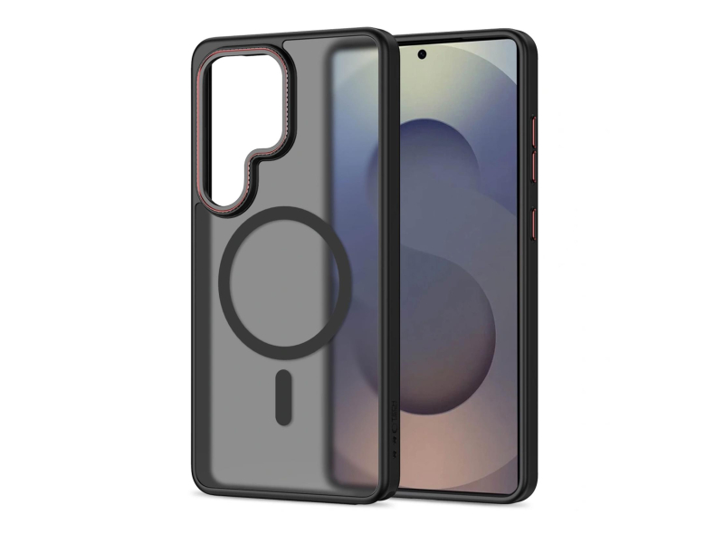 Tech-Protect Magcam Magsafe Galaxy S26 Ultra Matt Schwarz/Rot