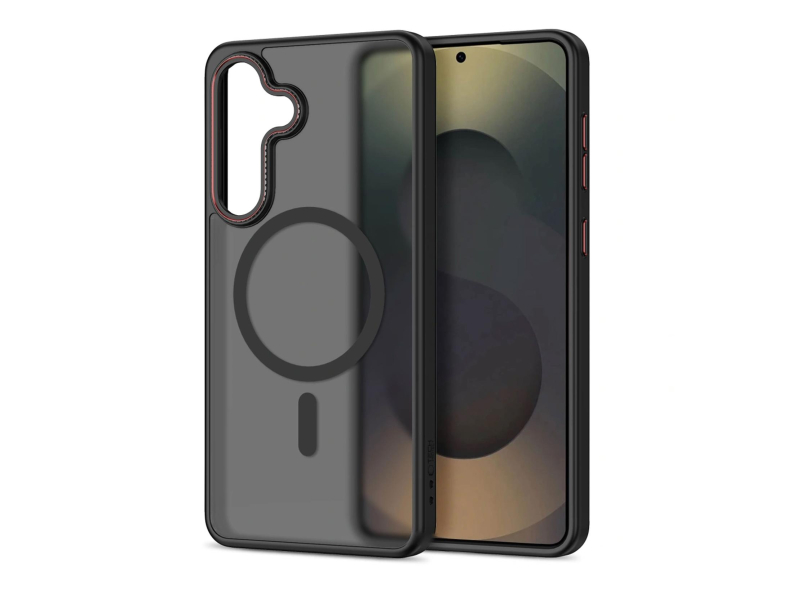 Tech-Protect Magcam Magsafe Galaxy S26+ Plus Matteschwarz/Rot