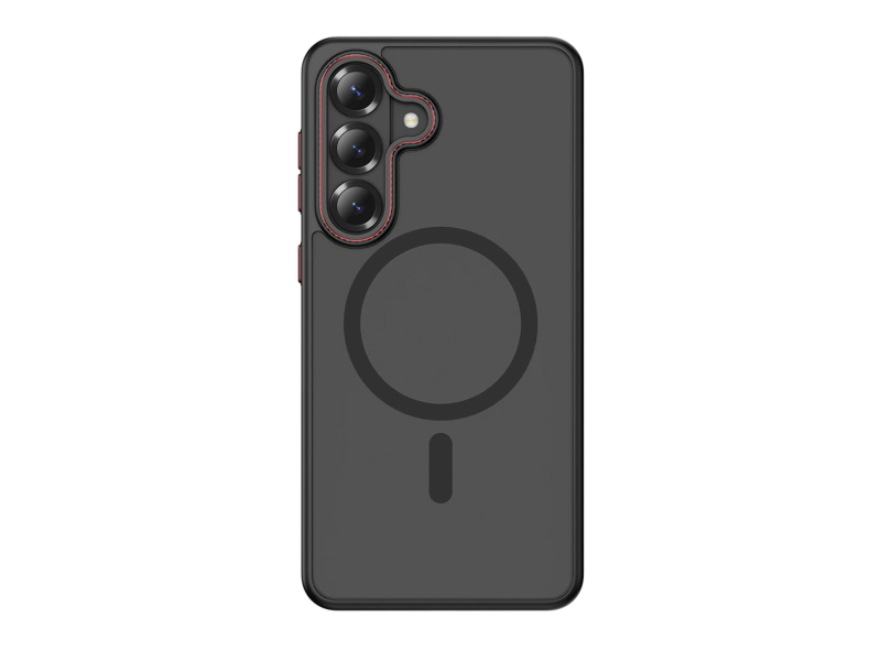 Tech-Protect Magcam Magsafe Galaxy S26+ Plus Matteschwarz/Rot