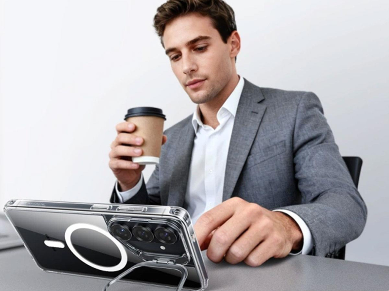 ESR Classic Hybrid Kickstand Magsafe Galaxy S26+ Plus Clear