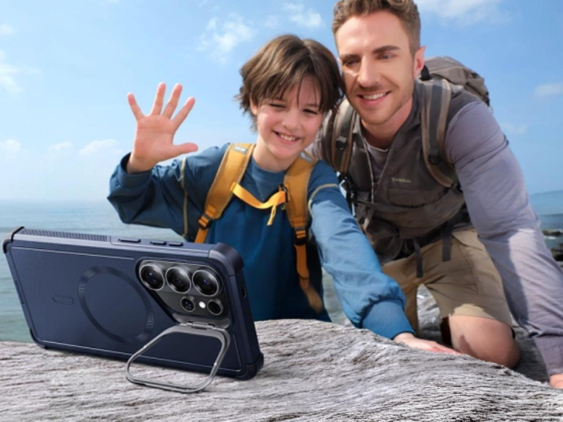 ESR Cyber Tough Kickstand Magsafe Galaxy S26 Ultra Blau