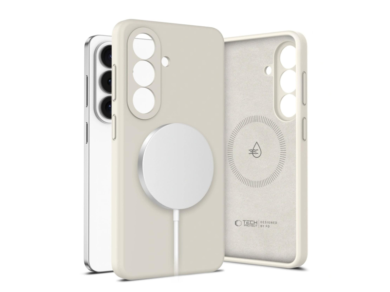 Tech-Protect Silikon Magsafe Galaxy S26+ Plus Cosmic Latte
