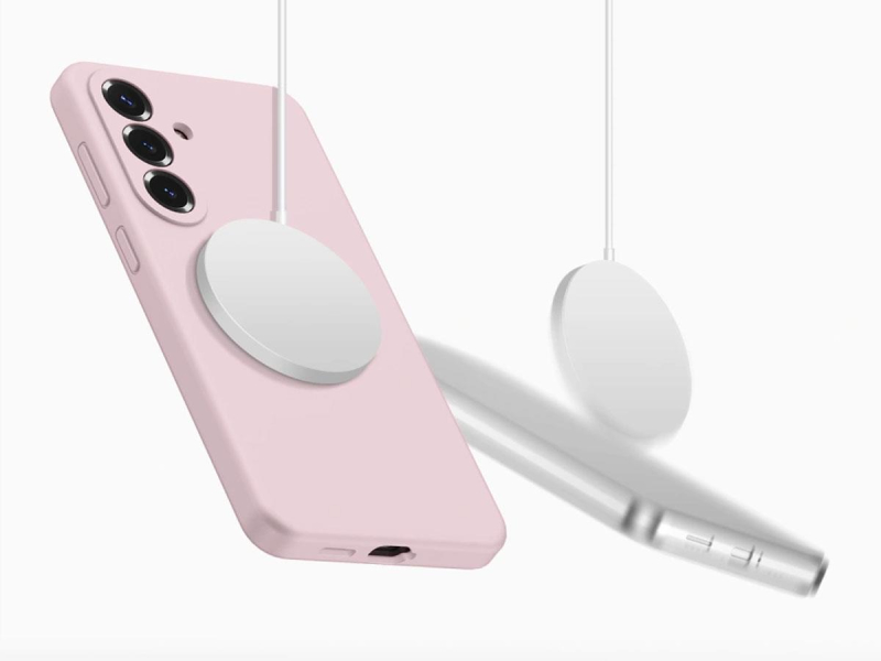 Tech-Protect Silikon Magsafe Galaxy S26+ Plus Pink Perlmutt