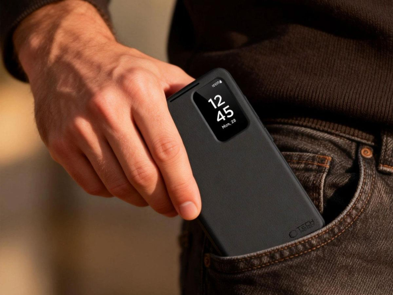 Tech-Protect Smart Wallet Galaxy S26 Ultra Matt Schwarz