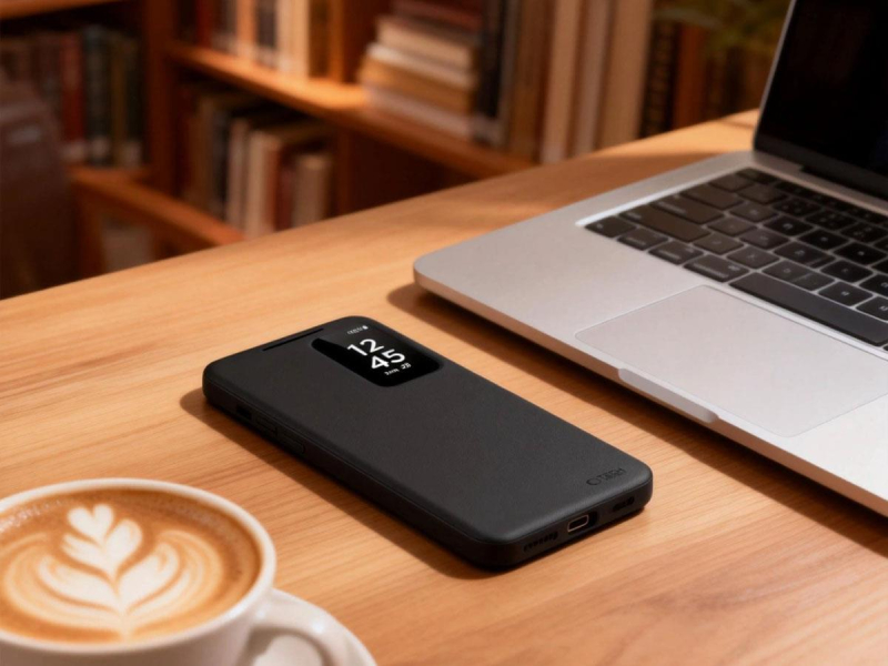 Tech-Protect Smart Wallet Galaxy S26 Ultra Matt Schwarz