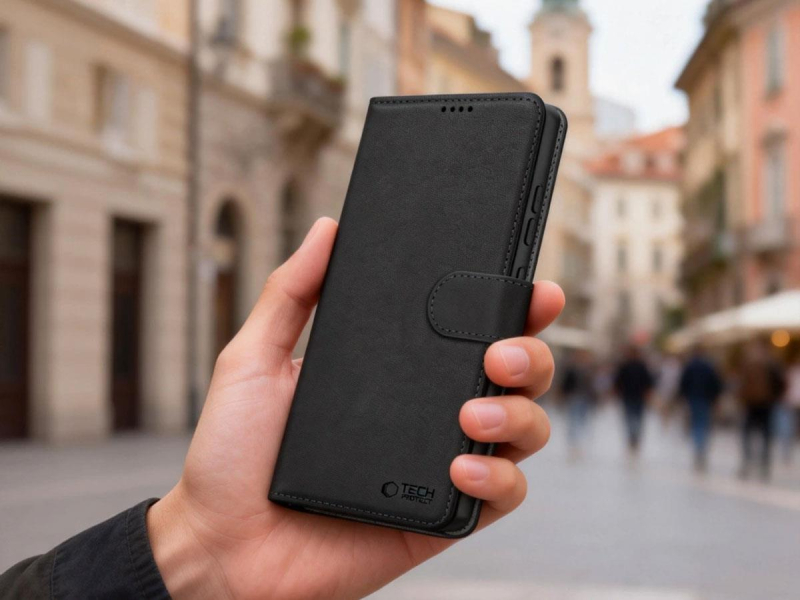 Tech-Protect Wallet Galaxy S26 Ultra Schwarz