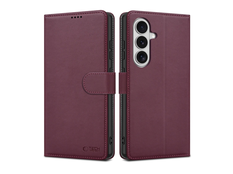 Tech-Protect Wallet Galaxy S26 Mulberry