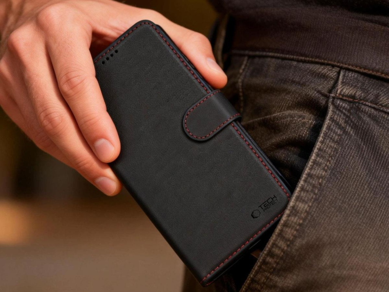 Tech-Protect Wallet Galaxy S26 Ultra Schwarz/Rot