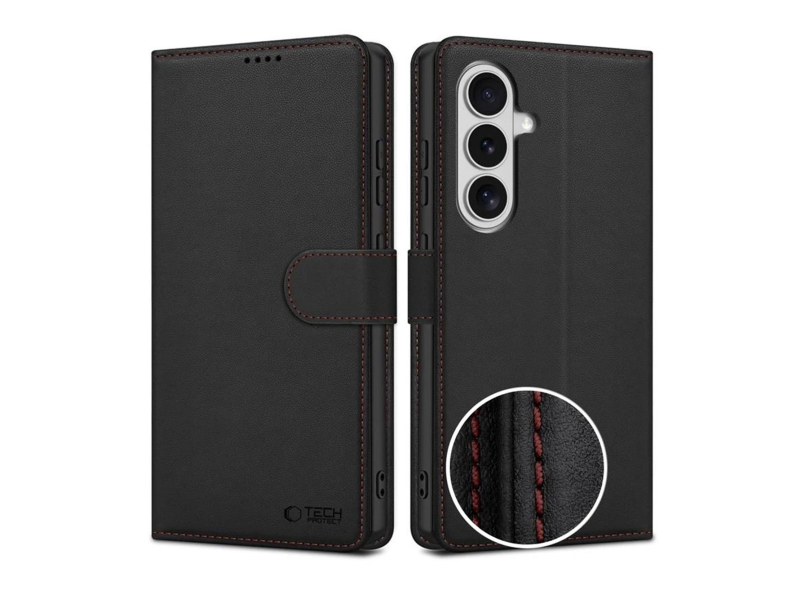 Tech-Protect Wallet Galaxy S26 Schwarz/Rot