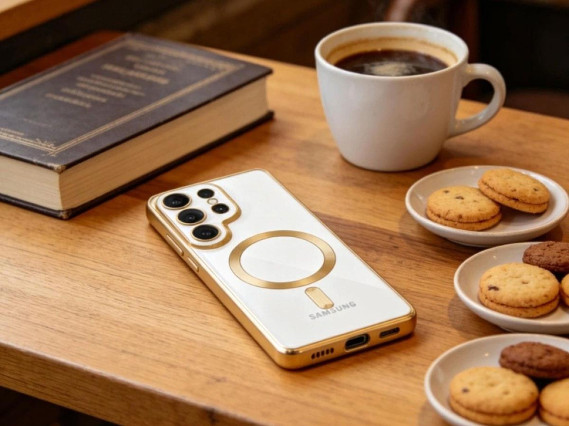 Tech-Protect Magflex Magsafe Galaxy S26 Ultra Glänzendes Gold