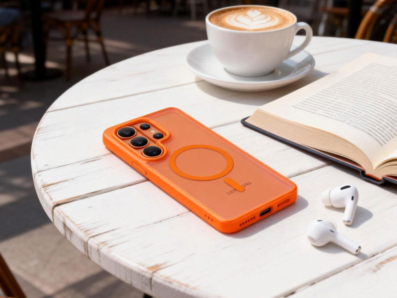 Tech-Protect Magmat Magsafe Galaxy S26 Ultra Matte Orange