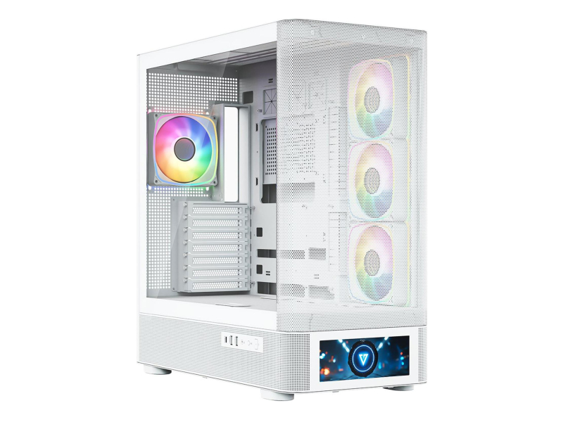 MODECOM Volcano AQ500 ARGB Midi Weiß