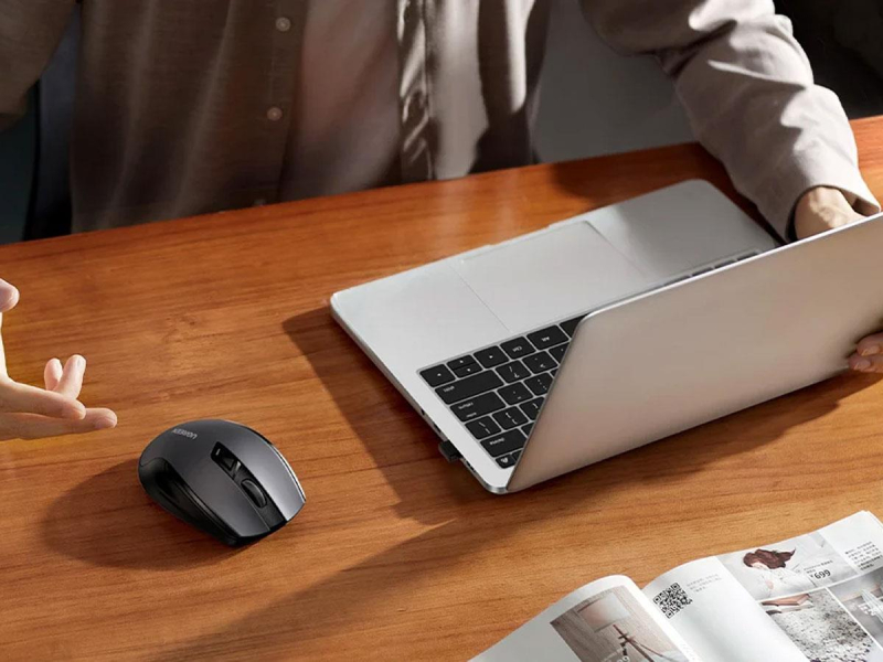UGREEN Maus kabellos MU006S Bluetooth 5.4 + 2,4 GHz USB-C