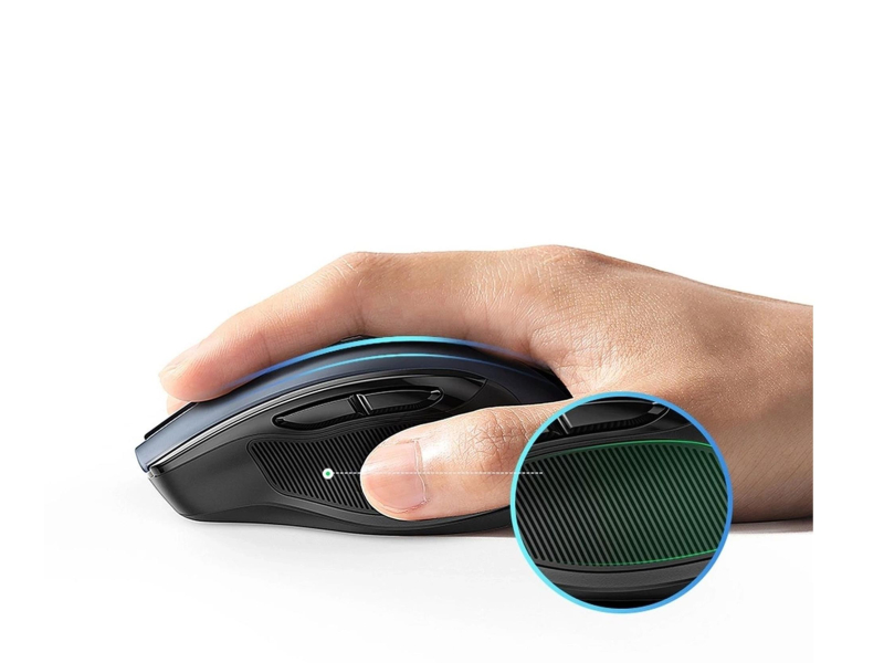 UGREEN Kabellose Maus 2,4 GHz + Bluetooth 5.0 Schwarz