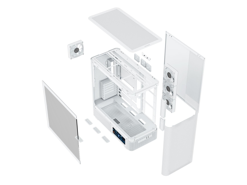 MODECOM Volcano AQ400 ARGB Midi Weiß