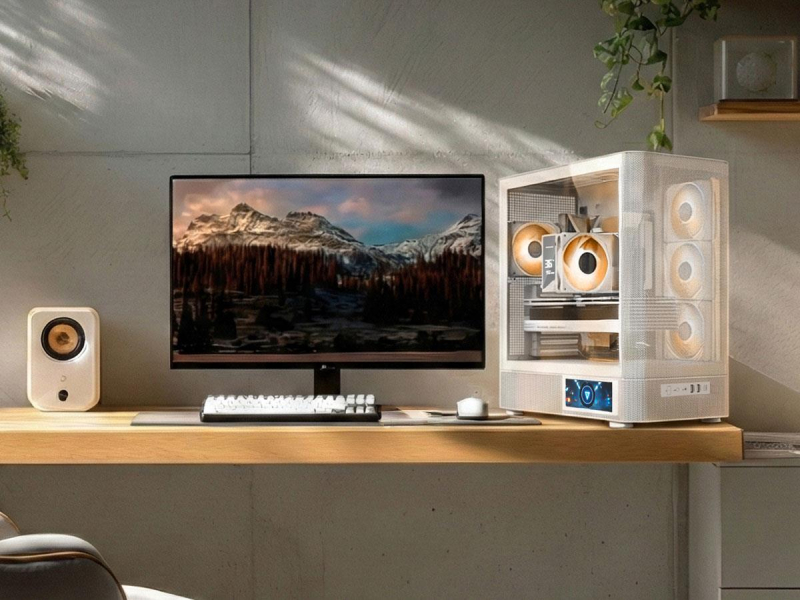 MODECOM Volcano AQ400 ARGB Midi Weiß