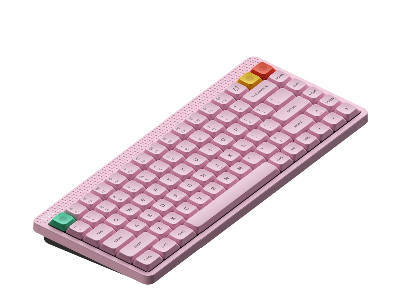 NuPhy Node 75 Low / Light Pink / Red nano