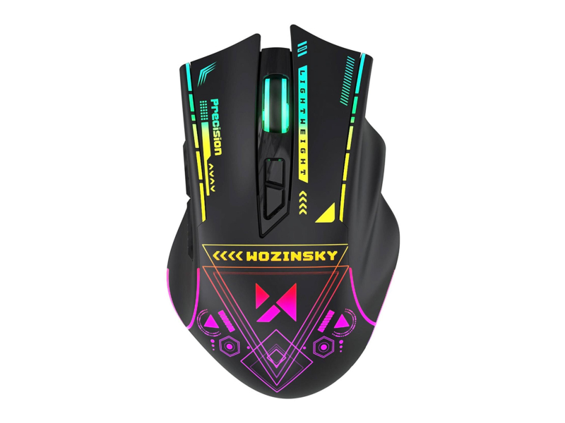 Wozinsky Kabellose Gaming-Maus optisch 3200 DPI RGB WMGB-3200