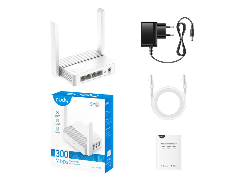 Cudy WR300 (300Mb/s b/g/n)
