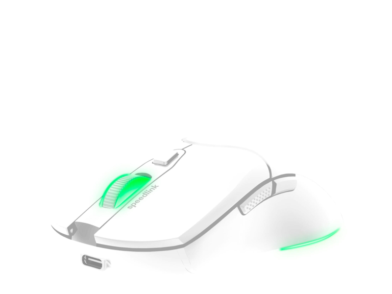 SpeedLink VELOX Wiederaufladbare RGB Gaming-Maus Kabellos weiß