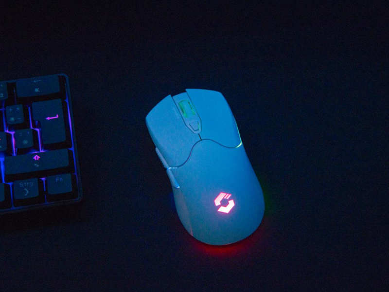 SpeedLink VELOX Wiederaufladbare RGB Gaming-Maus Kabellos weiß