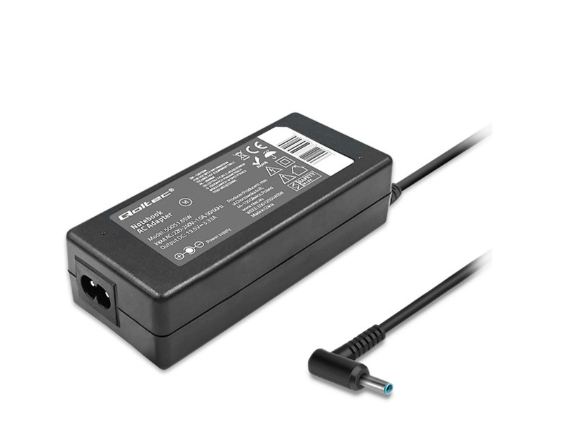 Qoltec Speziell für HP 65W 19,5V/3,5A 4,5*3,0+Stecker