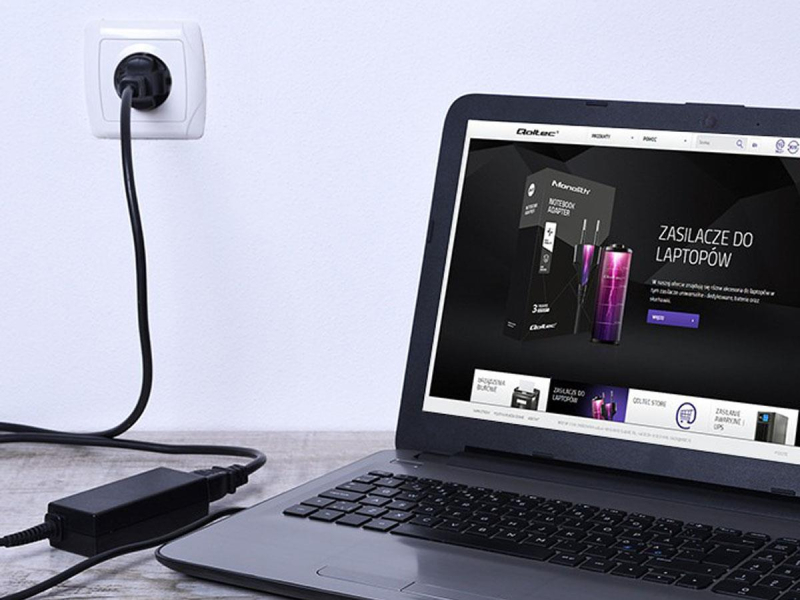 Qoltec Speziell für HP 65W 19,5V/3,5A 4,5*3,0+Stecker
