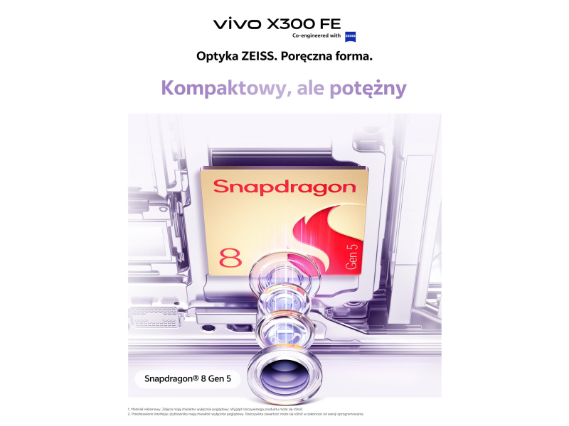 vivo X300 FE 5G 12/512GB 120Hz Lila BOX Fotografie-Set