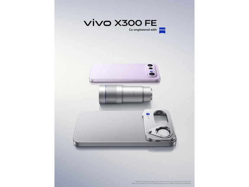 vivo X300 FE 5G 12/512GB 120Hz Lila BOX Fotografie-Set