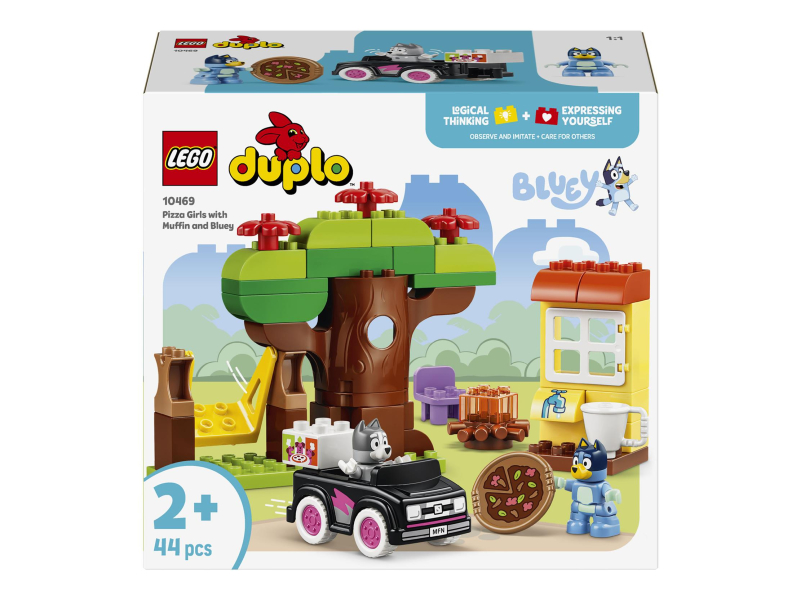 LEGO DUPLO BLUEY 10469 Pizzastücke mit Muffin und Blue
