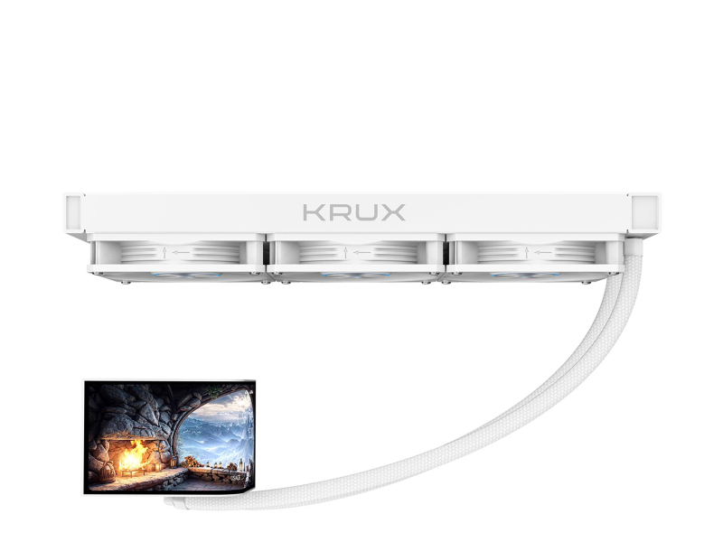 KRUX HydroArc 360 Weiß 3x120mm