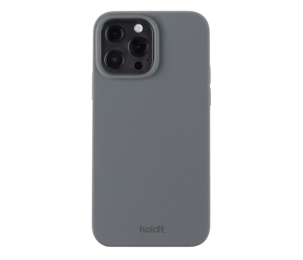 Holdit Silicone Case iPhone 13 Pro Max Space Grau