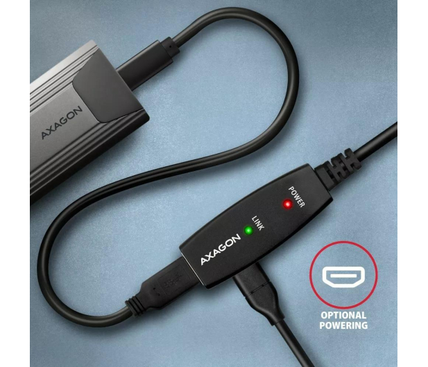 Axagon ADR-305, USB 3.2 Gen 1 A-M - A-F, Repeater-Kabel, 5m