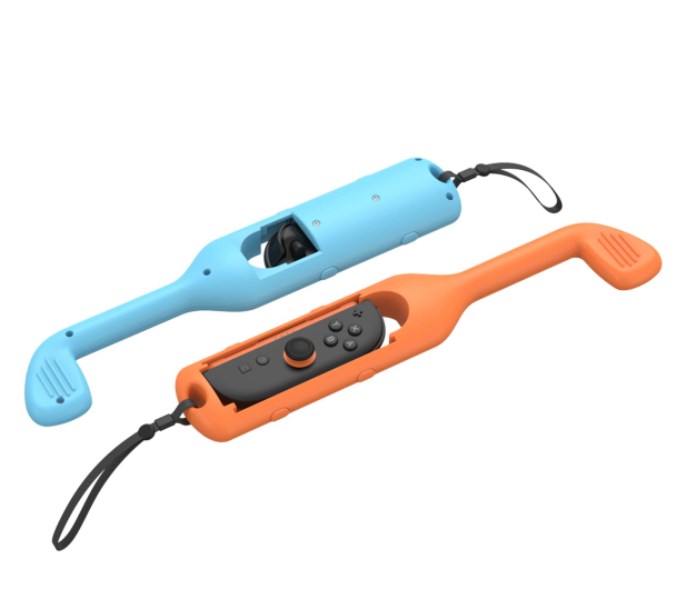 YAXO Halterung für Joy-Con GOLF SET für NS/NS2 Inferno Orange&Hydro Bl