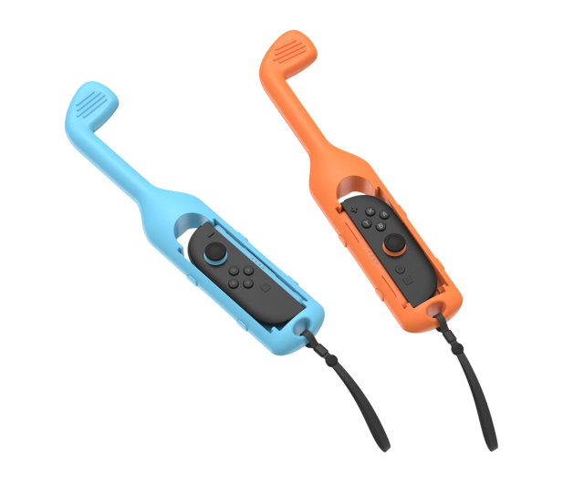 YAXO Halterung für Joy-Con GOLF SET für NS/NS2 Inferno Orange&Hydro Bl