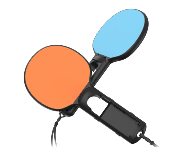 YAXO Joy-Con Halter SET Tennis für NS/NS2 Inferno Orange&Hydro